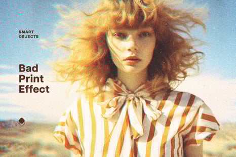 Vintage Bad Print Effect - Add-Ons