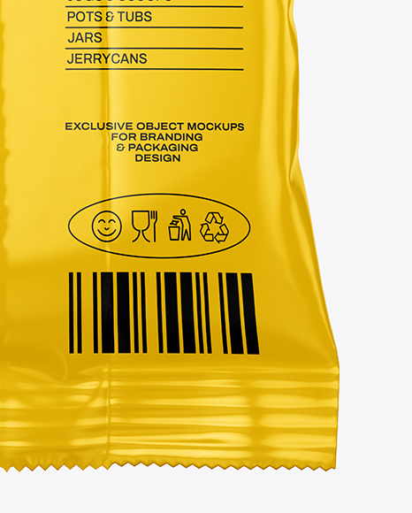 Glossy Candy Pack Mockup - Back view