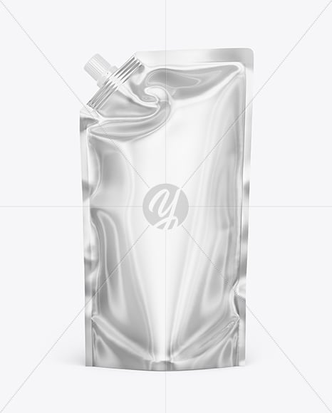 Glossy Metallic Doy Pack Mockup