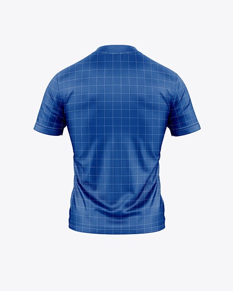 Crew Neck Rugby Jersey Mockup - Back View
