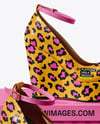 Pair of Wedge Heels With Shoe Box Mockup