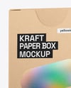 Kraft Paper Box Mockup – Half Side View