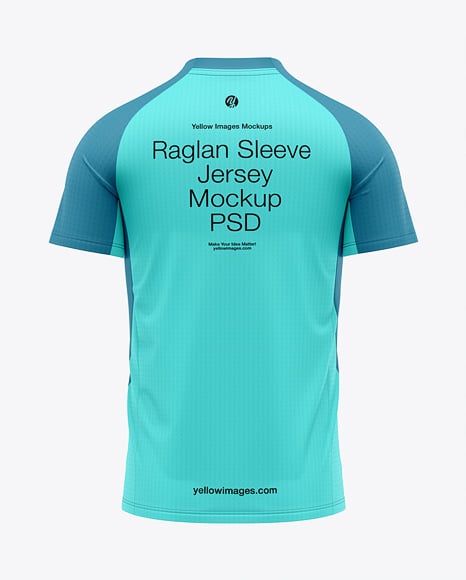 Raglan Short Sleeve Jersey Mockup