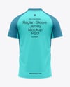 Raglan Short Sleeve Jersey Mockup