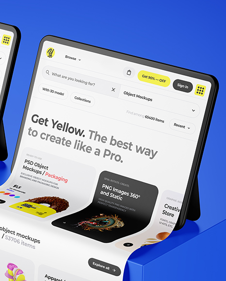 Two iPads Longscroll Mockup