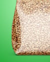 Transparent Package with Buckwheat Mockup