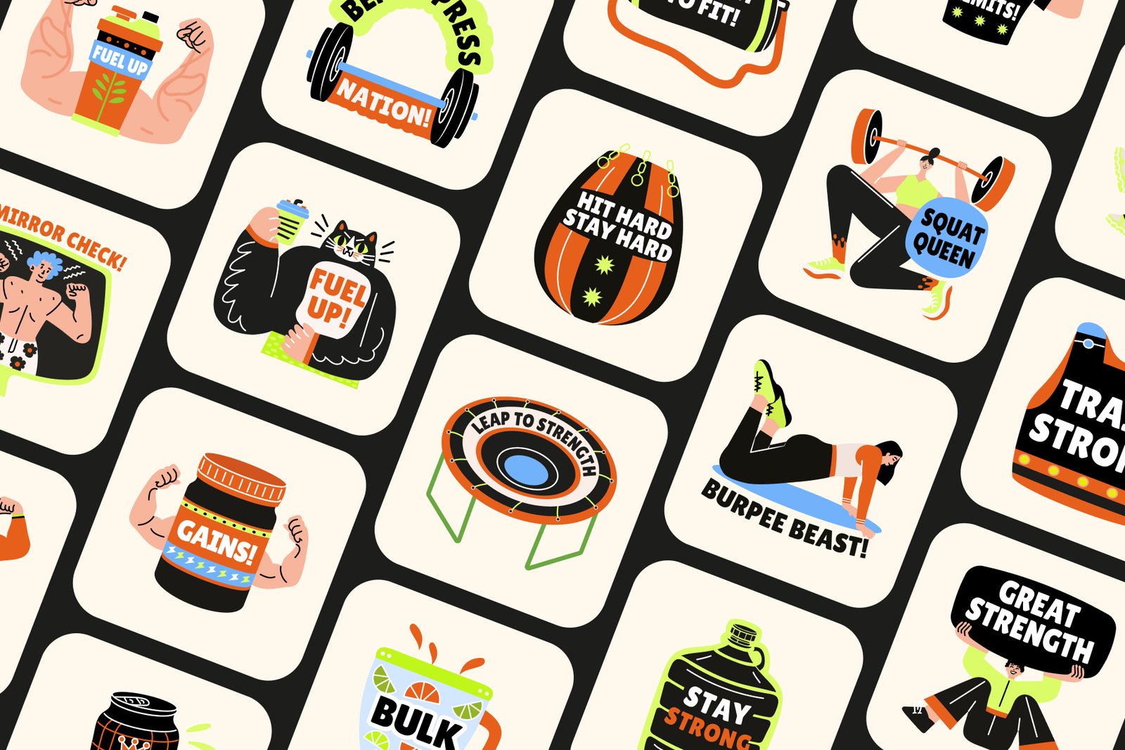 Gym Stickers Collection