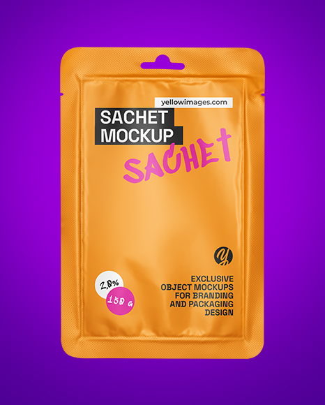 Matte Sachet Mockup