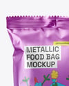 Metallic Food Bag Mockup