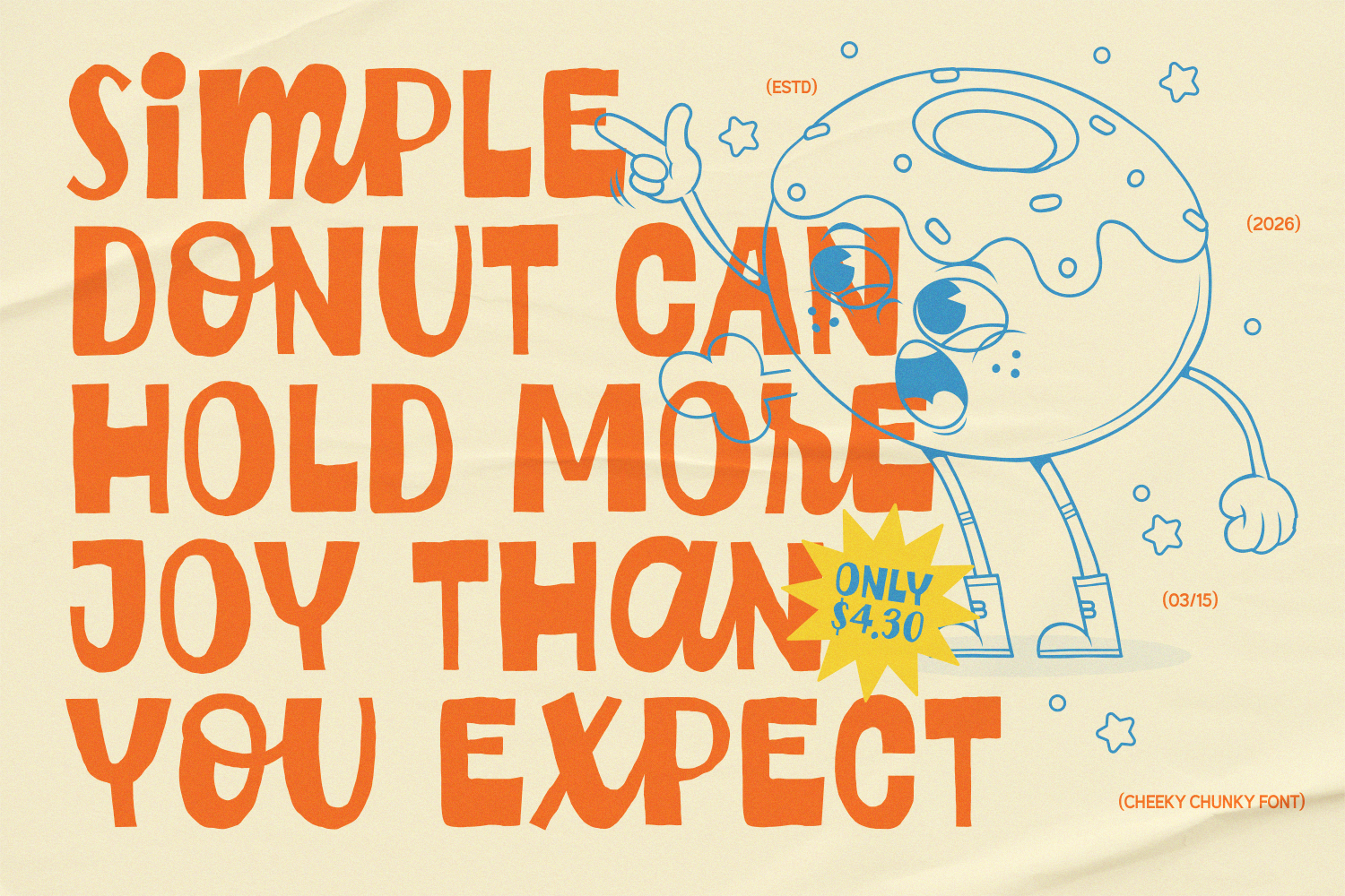 Cheeky Chunky - Sans Vibe Script Font