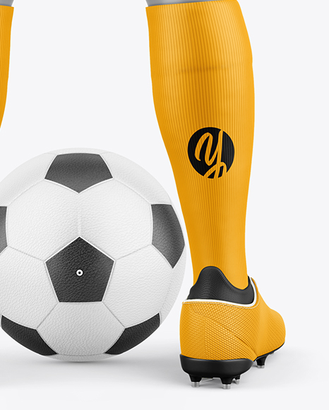 Kids Soccer Kit w/ Mannequin Mockup - Back view