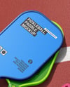 Two Pickleball Paddles with Balls on a Court Mockup