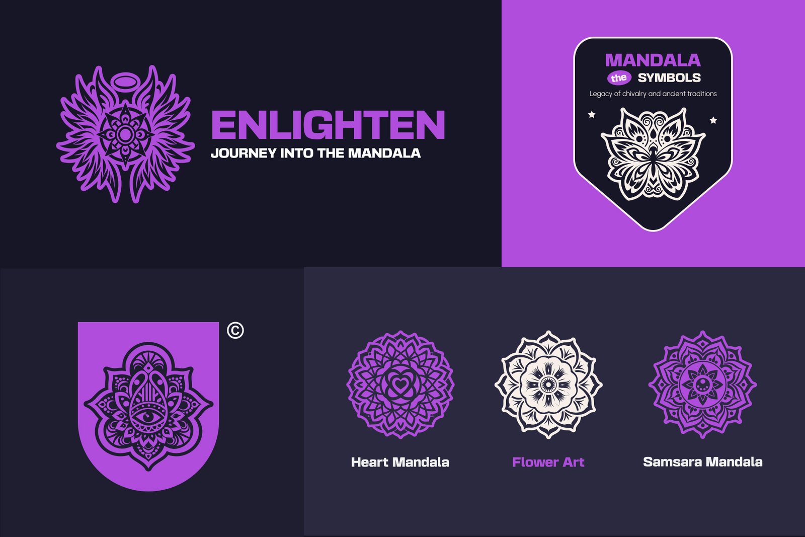 Mandala Symbols Art Set