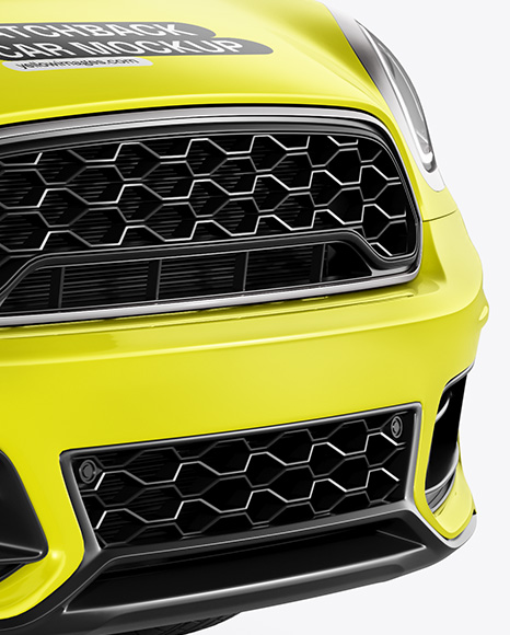 Hatchback Mockup - Half Side View