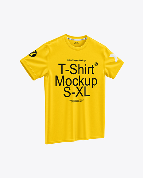 Crew Neck T-Shirt Mockup - Free+Folded+T+Shirt+Mockup+Mockup+Daddy