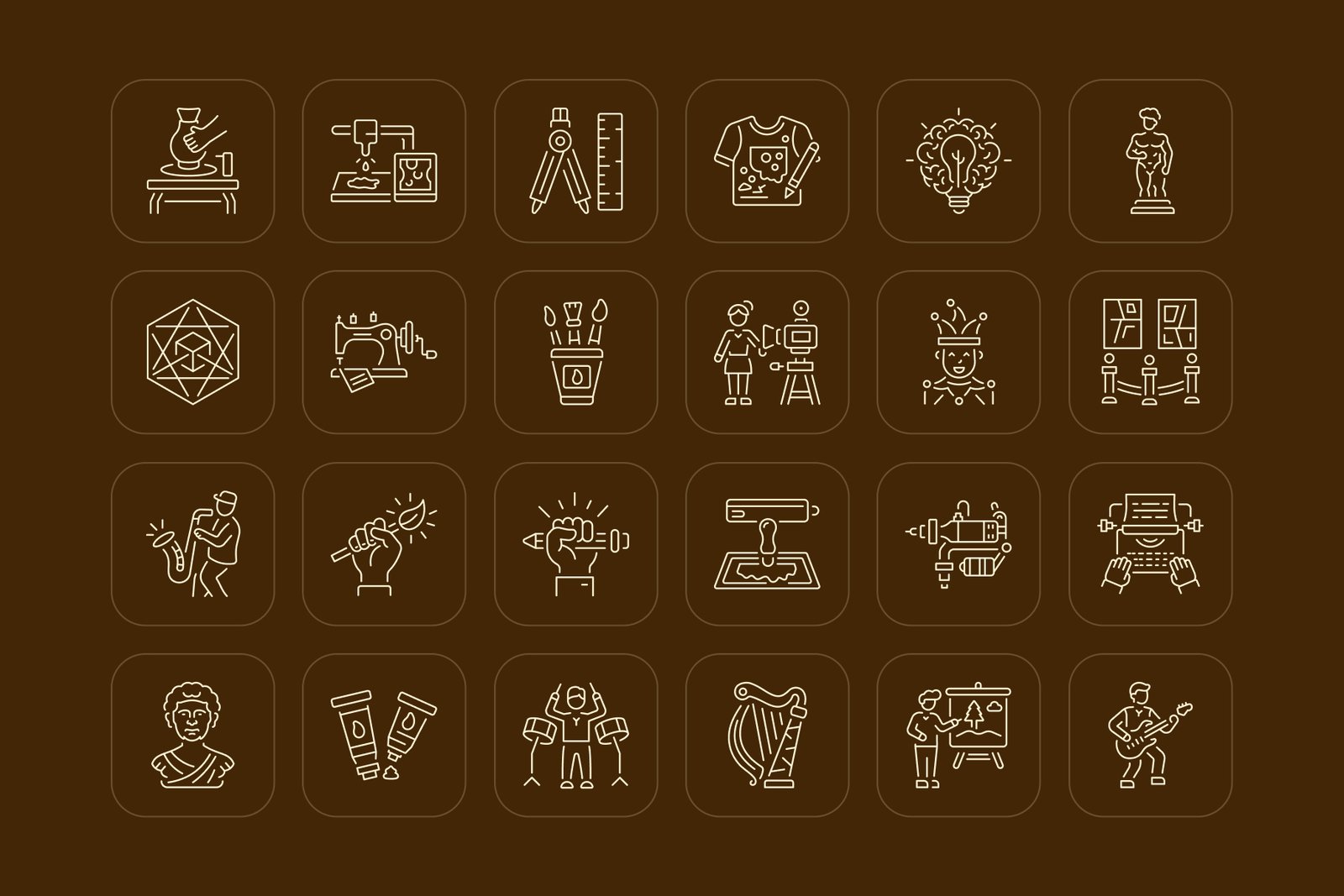 Artistic Icons Set