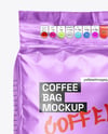 Metallic Coffee Bag Mockup
