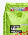 Metallic Coffee Bag Mockup