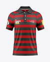 Men's Raglan Polo Shirt Mockup - Front View