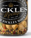 Jar with Pickled Champignons Mockup
