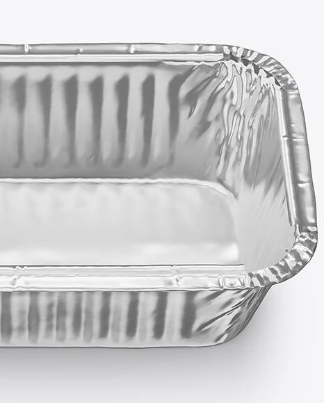 Aluminium Foil Tray Container in Paper Sleeve Mockup