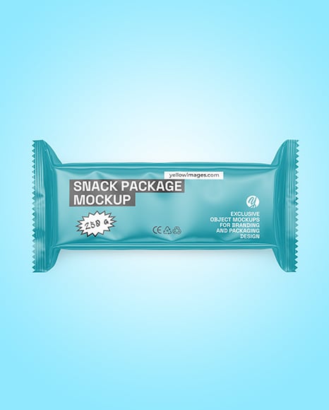 Glossy Snack Package Mockup