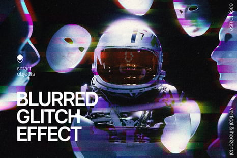 Blurred Glitch Photo Effect - Add-Ons