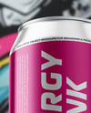 12oz Aluminium Can on the Block Mockup