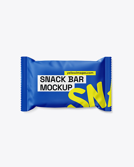 Matte Snack Package Mockup - Mockups