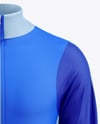 Long Sleeve Training Jacket Mockup - Front View