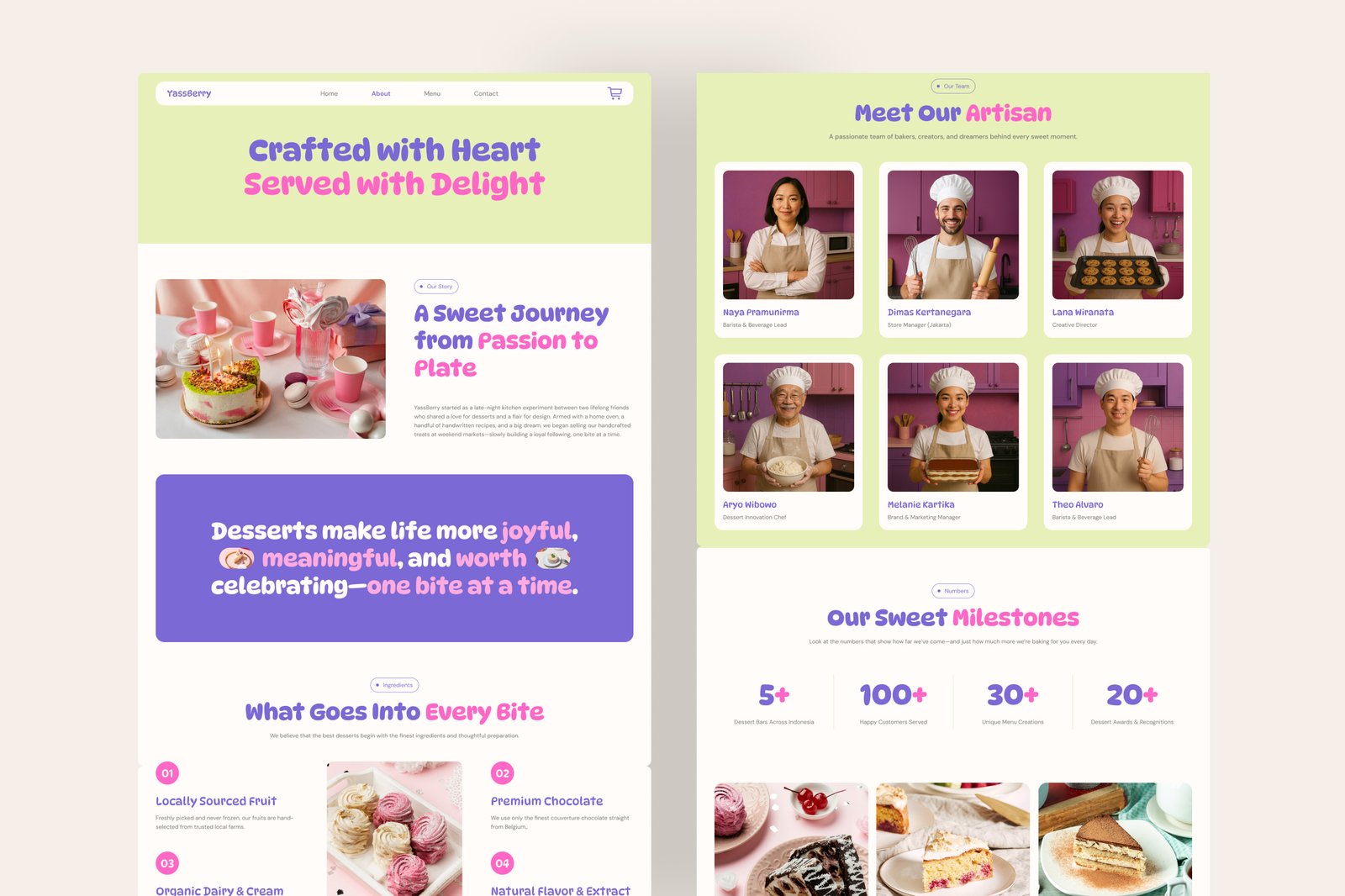 YassBerry - Portfolio Website UI Figma Template
