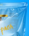 Clear Plastic Stand-Up Pouch Mockup