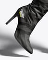 Pair of High-Knee Boots on Women's Legs Mockup