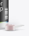 Matte Jar With Powder Mockup