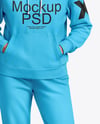 A Woman in a Hoodie Mockup