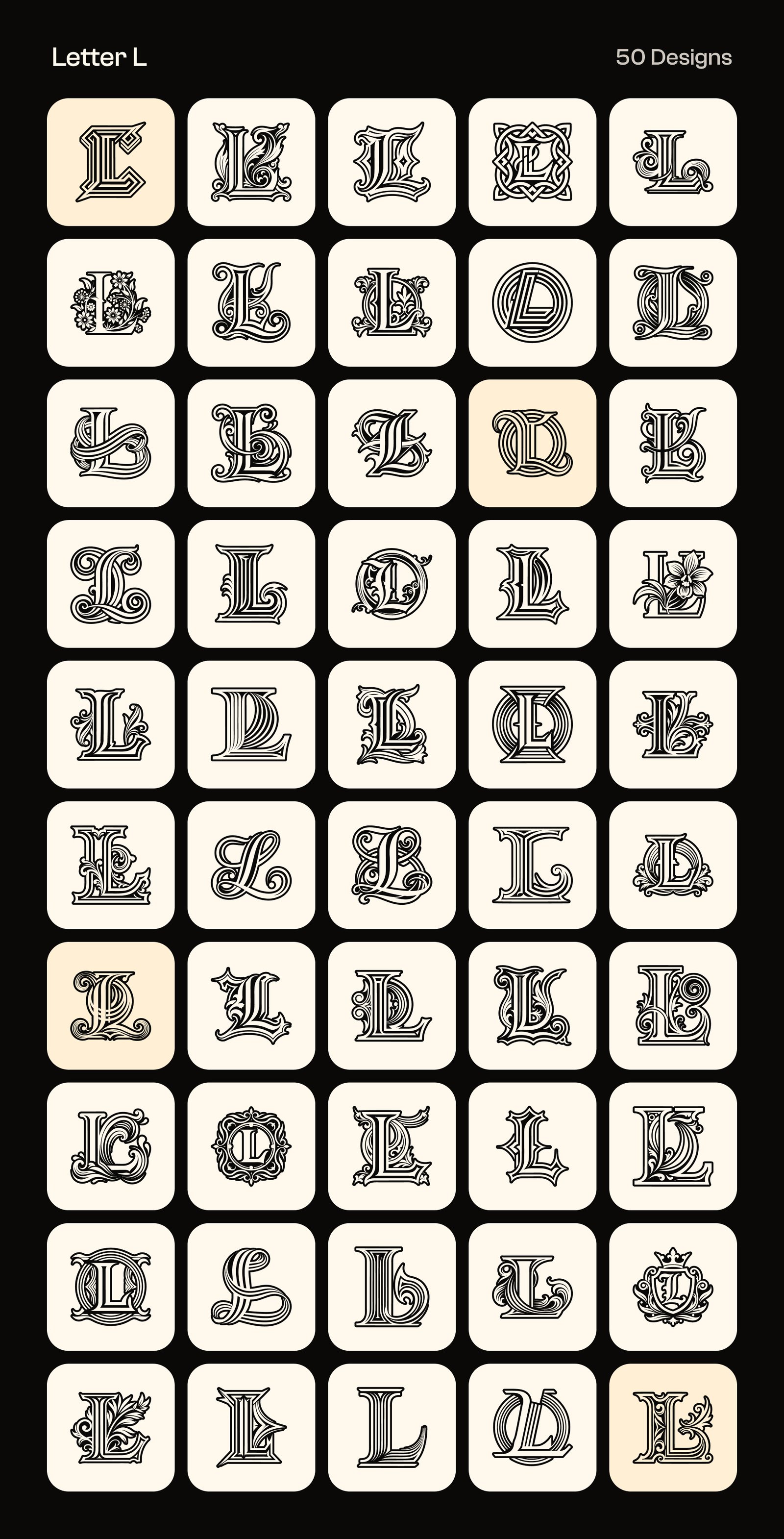 Alphabet Letters Logo Bundle