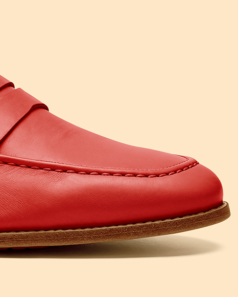 Women's Leather Loafer Mockup