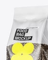 Transparent Package with Chia Seeds Mockup