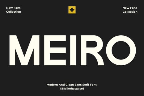 Meiro – Modern Clean Sans Serif - Fonts