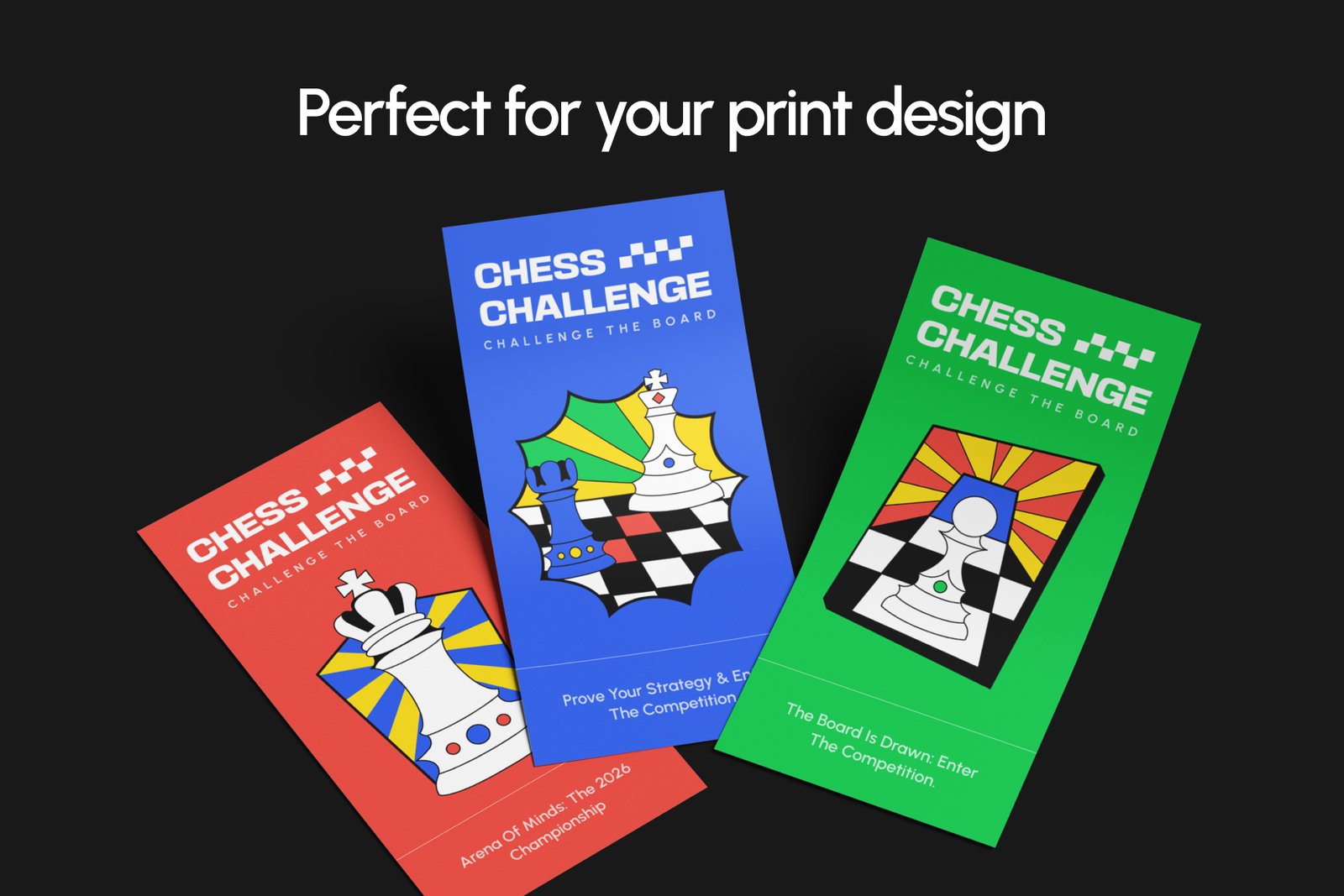 75 Chess Flat Illustrations