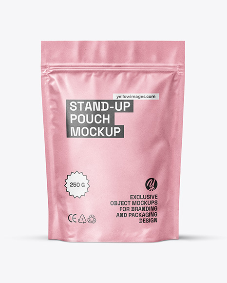 Kraft Stand-up Pouch Mockup
