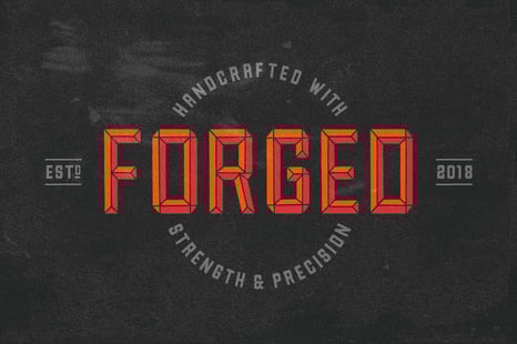 Forged Font Family - Branding serif font
