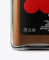 Square Glass Jar with Ground Cloves Mockup