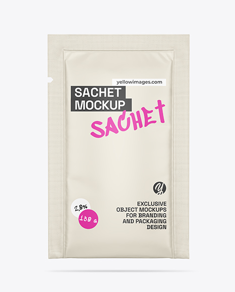 Matte Sachet Mockup