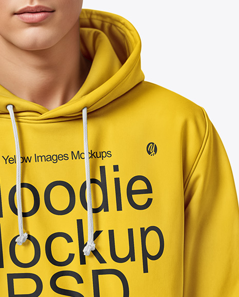 A Young Man in a Hoodie and Sweatpants Mockup