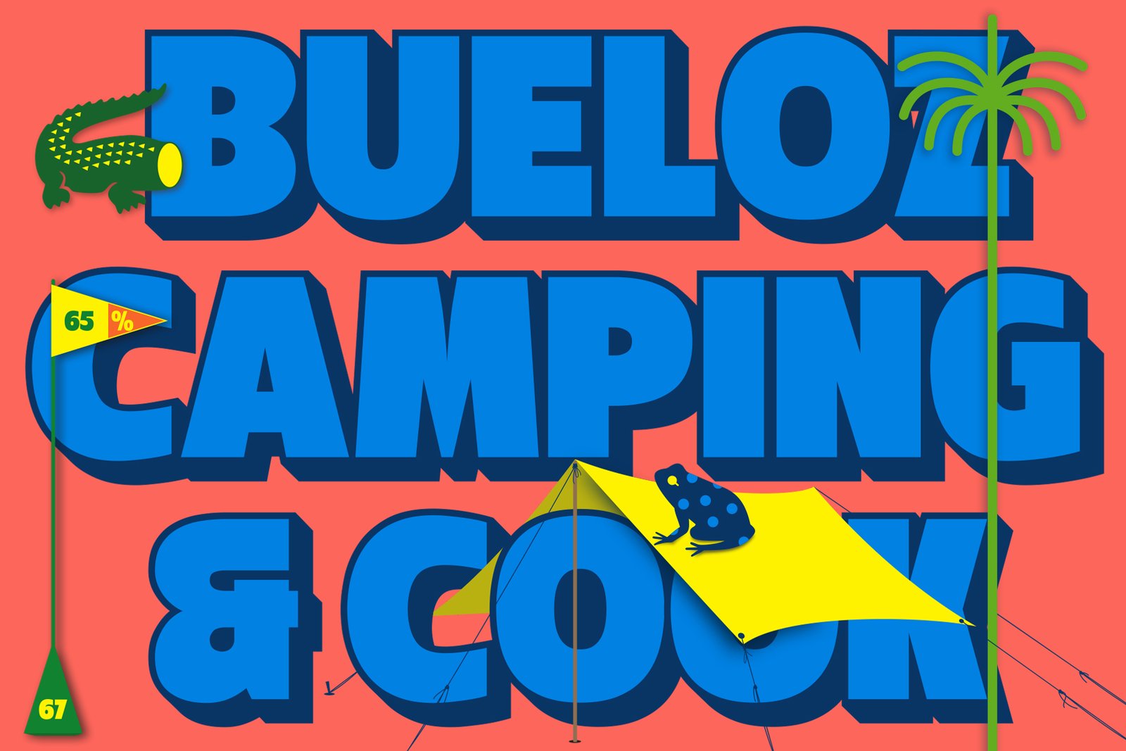 Ft Bueloz | A Modern Shadow Font for Bold Expressions