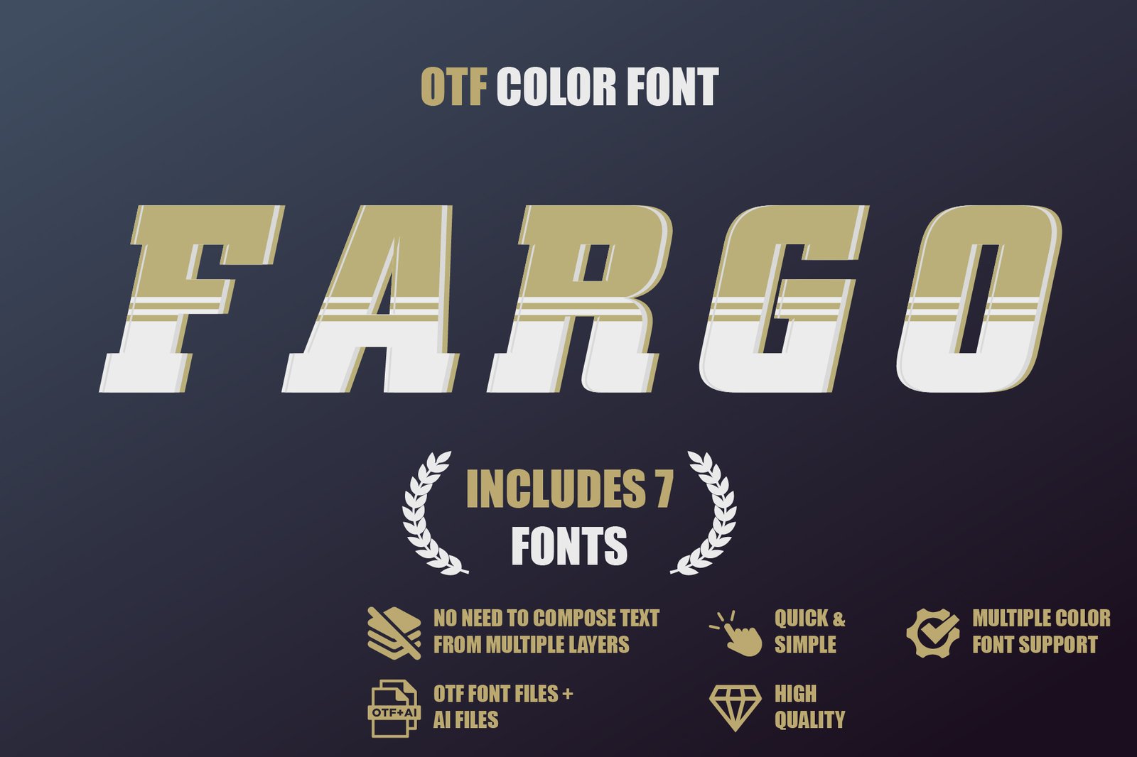 OTF color font - Fargo
