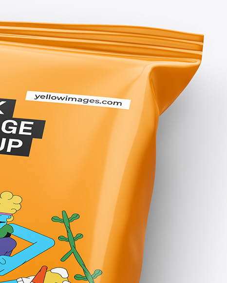 Glossy Snack Package Mockup