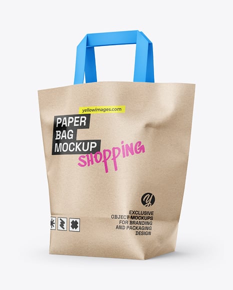 Kraft Paper Bag Mockup - Paper bag mockup