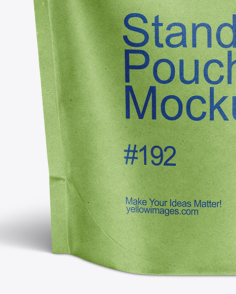 Kraft Stand-up Pouch Mockup
